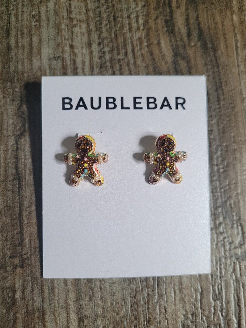 Baublebar Gingerbread Man Stud Earrings